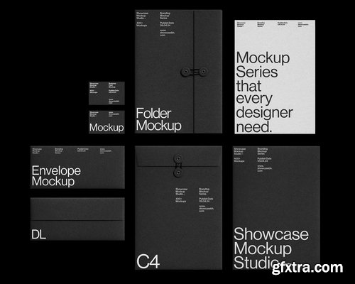 Showcase Mockup Studio - Black Branding Bundle
