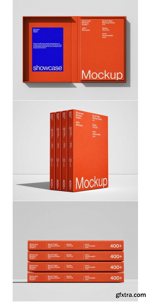 Showcase Mockup Studio - BF4_Book Folder Mockup Bundle