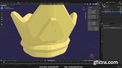 Artstudio313 - Create Models in Blender & Combine 2D & 3D