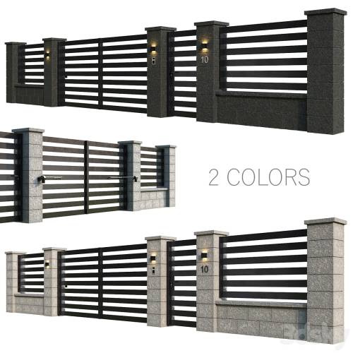 '3dsky Pro - Stone fence'