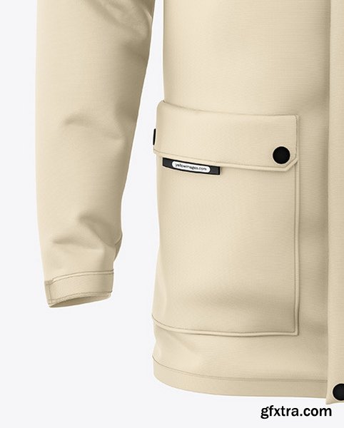 YellowImages - Men\'s Down Jacket Mockup - Front View - 128746