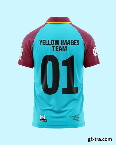 YellowImages - Raglan Polo Shirt Mockup - 133228