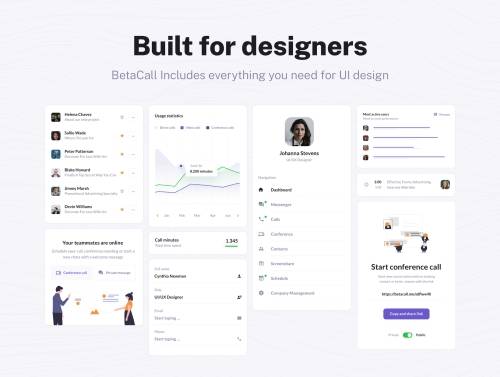 'BetaCall UI Kit'