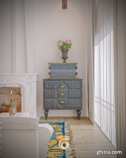 3Ds Max Apartment Interior Scene 02