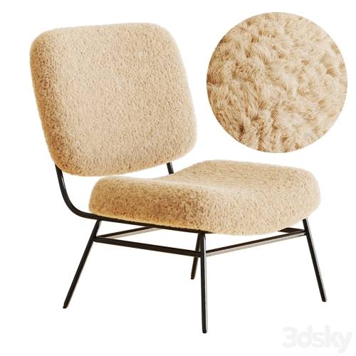 '3dsky Pro - ZARA HOME FAUX SHEARLING CHAIR' '3dsky Pro - ZARA HOME FAUX SHEARLING CHAIR'