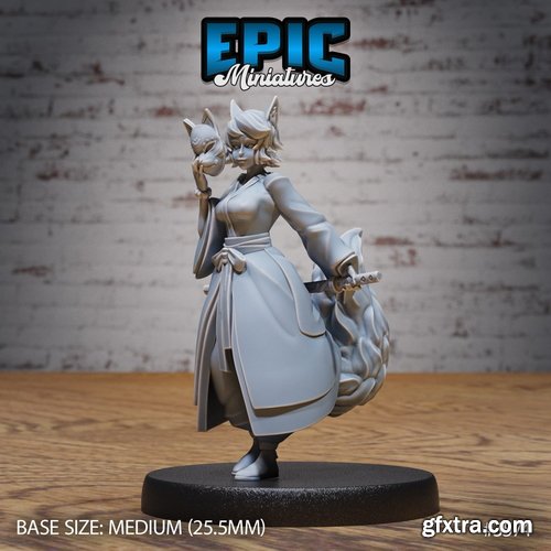 Kitsune Spirit Warrior - 3DPrint File