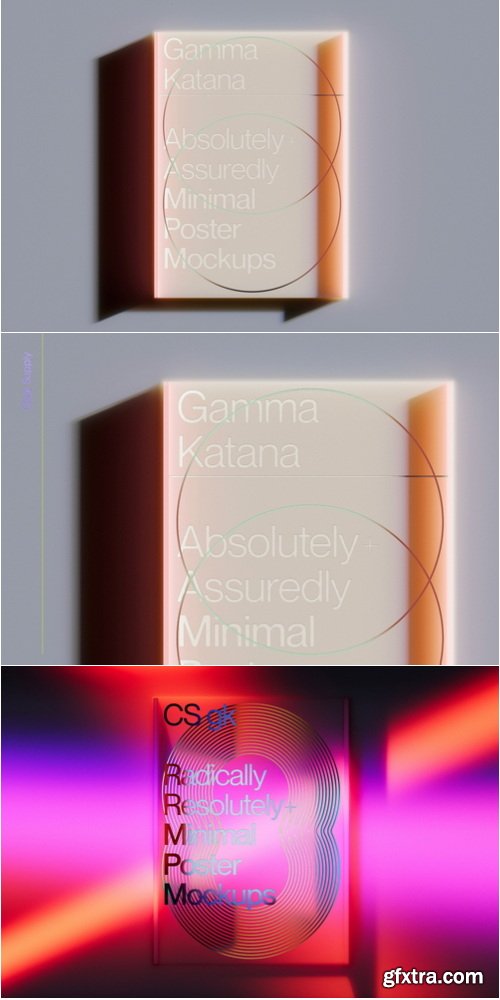 Clear Supply - Gamma Katana - Minimal Poster Mockups