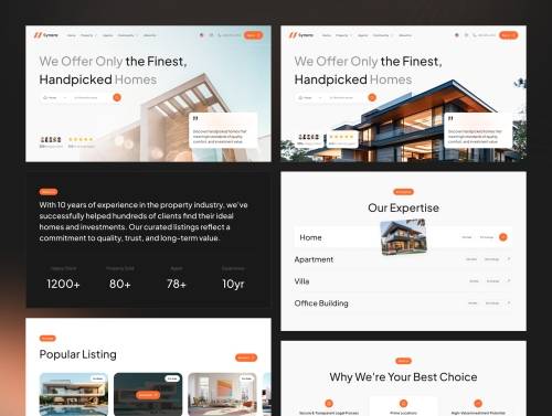 'Synera Property Website UI Kit' 'Synera Property Website UI Kit'