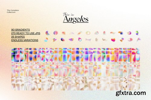 Sparrow and Snow - Angeles Retro Gradients & Shapes