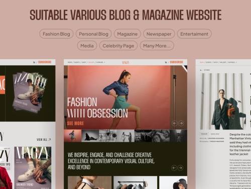 'Magzy - Blog & Magazine Website UI Kit'