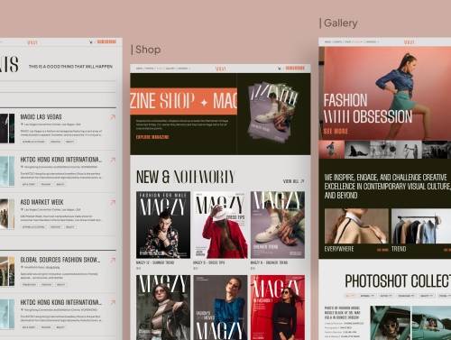 'Magzy - Blog & Magazine Website UI Kit'