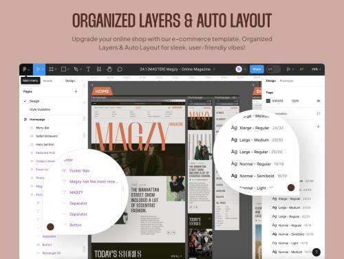 'Magzy - Blog & Magazine Website UI Kit'