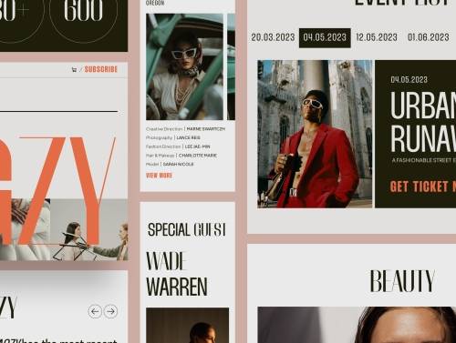 'Magzy - Blog & Magazine Website UI Kit'