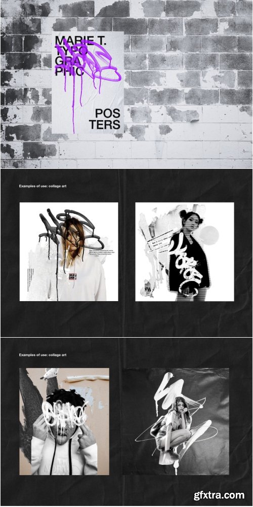 CreativeMarket - Graffiti & Torn Paper PNG Elements - 6428436