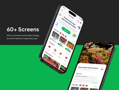 'Grocify - Grocery Ecommerce Mobile App Ui Kits'