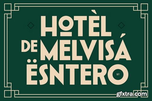 CreativeMarket - Mesathor – Modern Art Deco Font