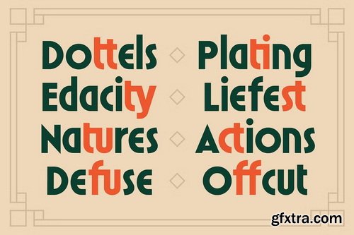 CreativeMarket - Mesathor – Modern Art Deco Font