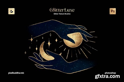 CreativeMarket - Photoshop Glitter Texture Brushes - 291236029