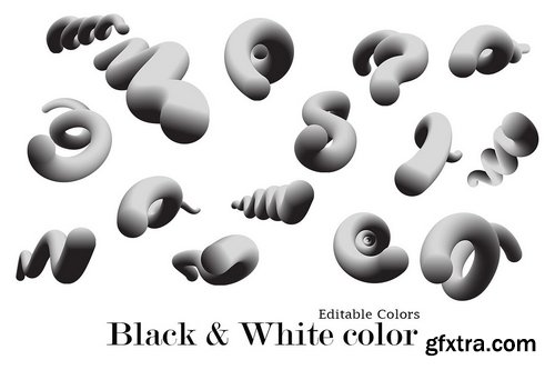 CreativeMarket - 15 Variation 3D Shape Grainy Texture - 10312833