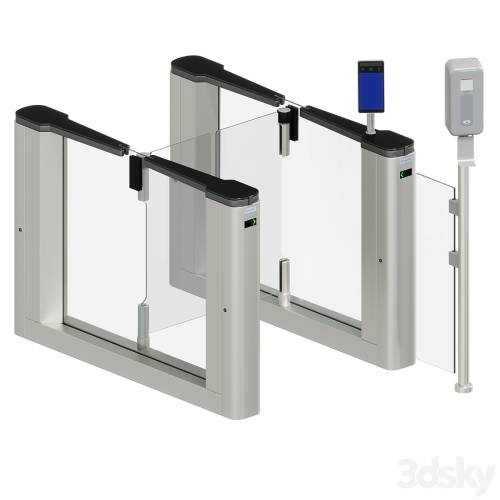 '3dsky Pro - SpeedStile FL H-seens by Gunnebo turnstile'