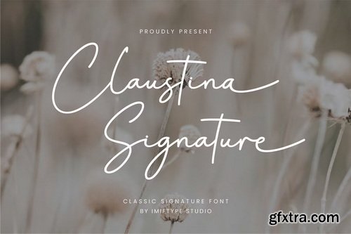 CreativeMarket - Claustina Signature Font