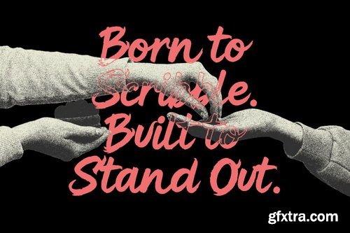 Cheeky Ink A Bold & Playful Dry Brush Font