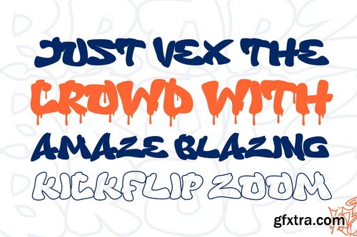 Bropz Dripping Graffiti Font