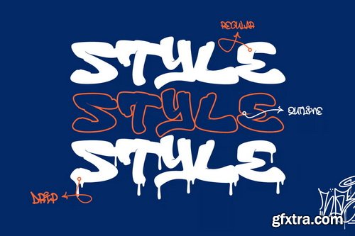 Bropz Dripping Graffiti Font