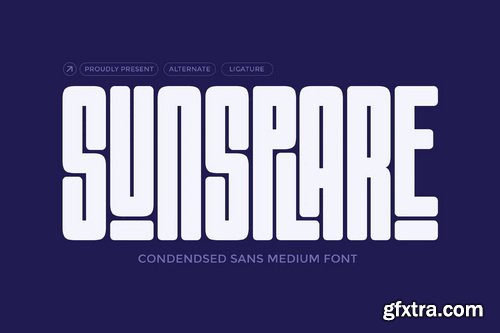 Sunspalre Condensed Modern Sans Serif Font