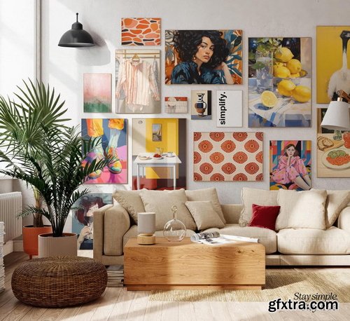 Nat Purple - 100 Eclectic Prints