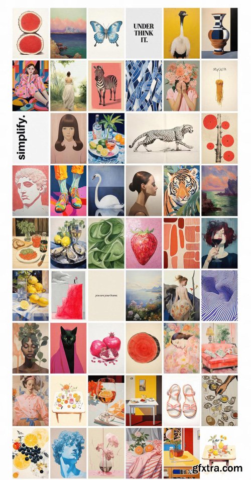 Nat Purple - 100 Eclectic Prints