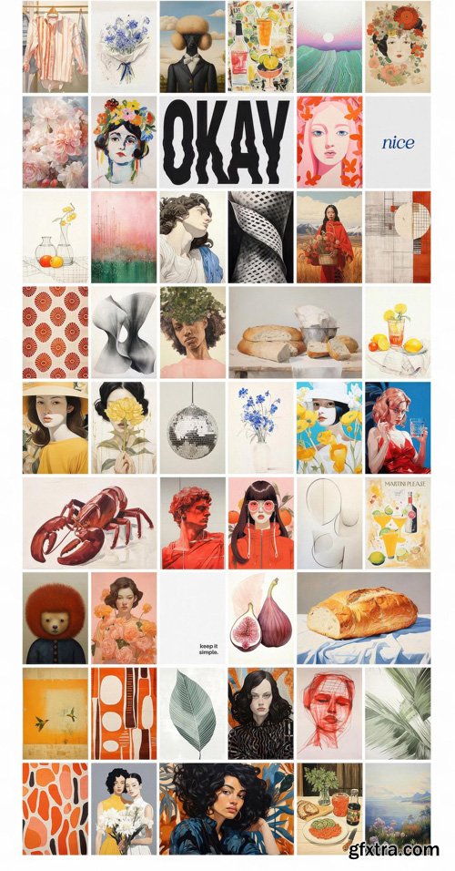 Nat Purple - 100 Eclectic Prints