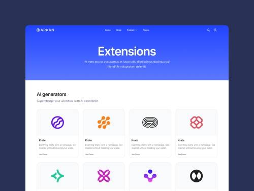 'Arkan - SAAS Template'