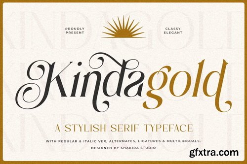 CreativeMarket - Kinda Gold - Modern Elegant Serif