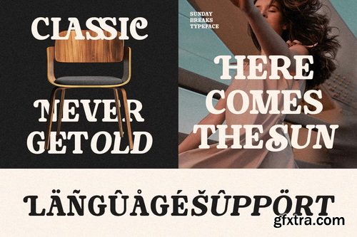 CreativeMarket - Sunday Breaks - Modern Retro Serif