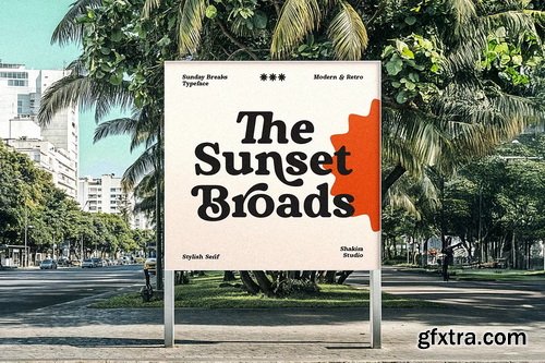 CreativeMarket - Sunday Breaks - Modern Retro Serif