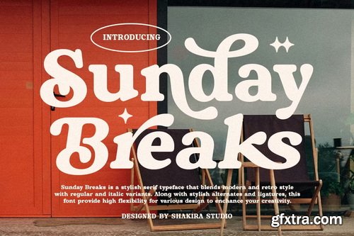 CreativeMarket - Sunday Breaks - Modern Retro Serif