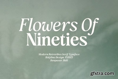 CreativeMarket - Flowers Of Nineties - (18 Fonts)
