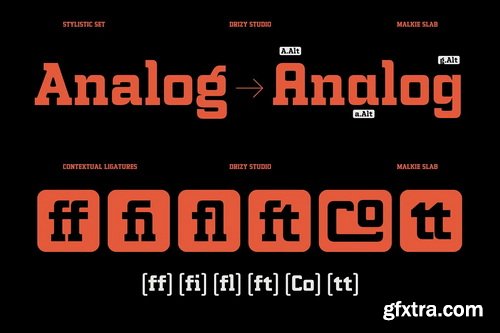 CreativeMarket - Malkie Slab – Futuristic Bold