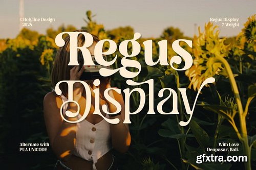 CreativeMarket - Regus Display - 90\'s Serif Family