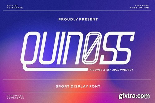 CreativeMarket - Quinoss - Modern Sport Font
