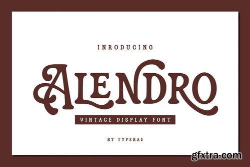 Alendro Vintage Display Font