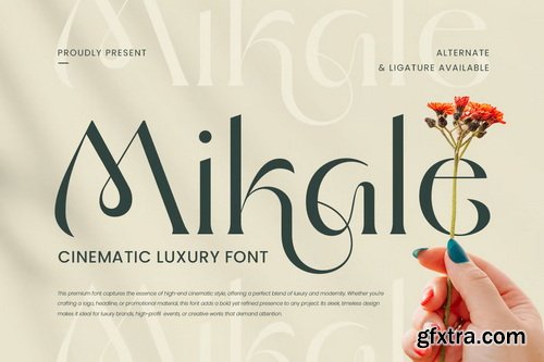 Mikale Cinematic Luxury Font