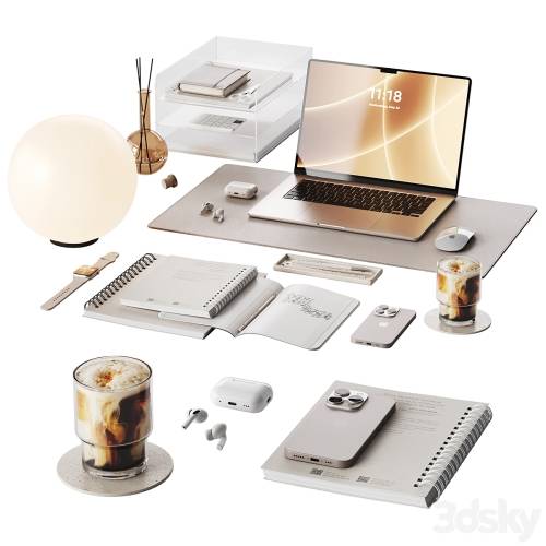 '3dsky Pro - Beige soft decor for the workplace'