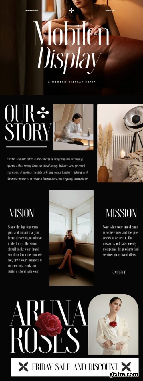 Mobilen Display Font