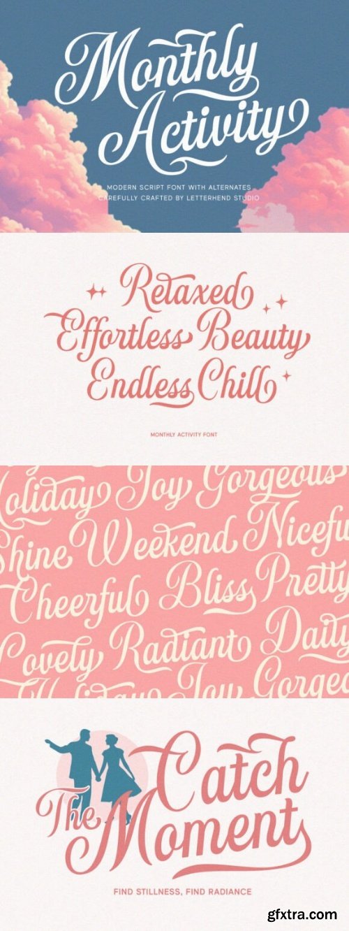 Monthly Activity Font