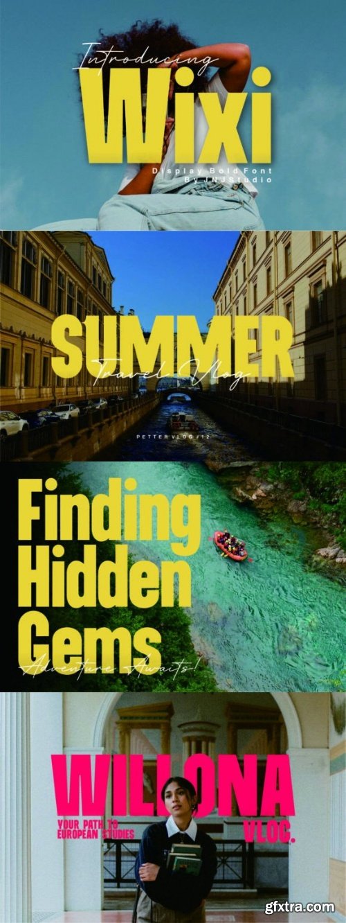 CreativeMarket - Wixi Display Bold Font 291432570