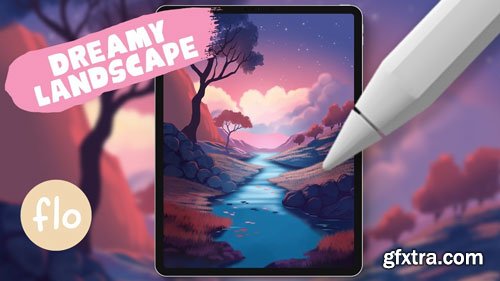 Artwithflo - Procreate Tutorial Dreamy Landscape