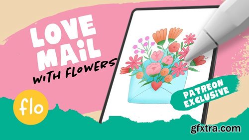 Artwithflo - Procreate Tutorial Flowers in an Envelope