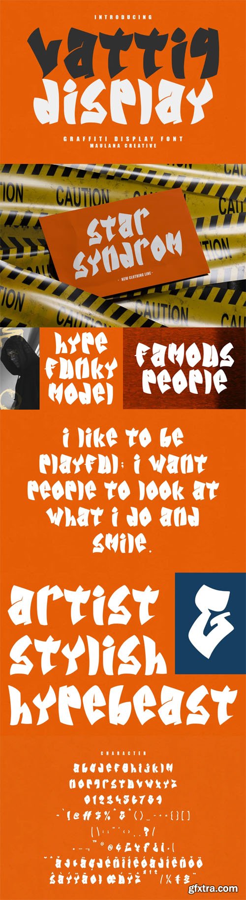 Vattiq Japanese - Graffiti Display Handwritten Font